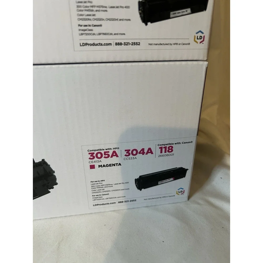 LD Toner Compatible Replacements HP 305A 304A Cannon Black Yellow Magenta Cyan